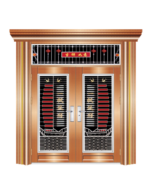 双开门（玫瑰金自由纹）四类花