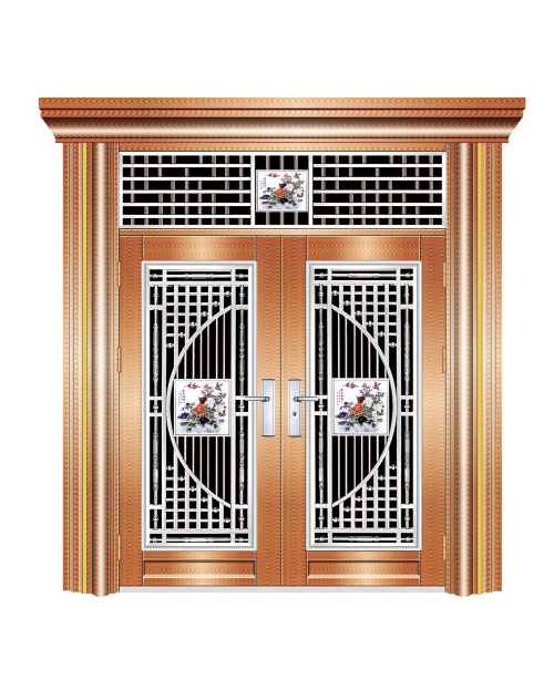 双开门（玫瑰金水波纹）