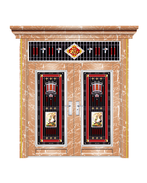 双开门（玫瑰金大理石）