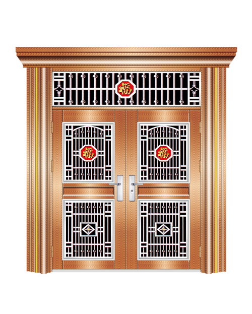 四开门（玫瑰金水波纹）