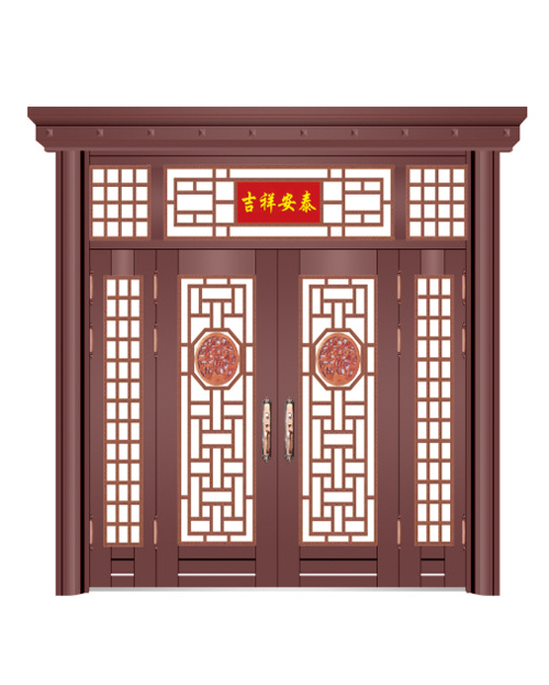 四开子母门（咖啡红）