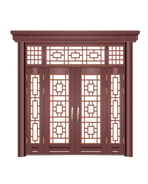 四开子母门（咖啡红）