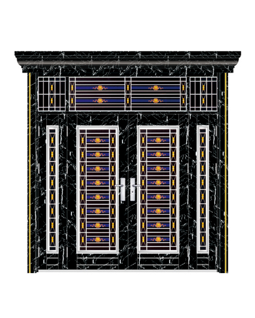 四开子母门（黑钛大理石）